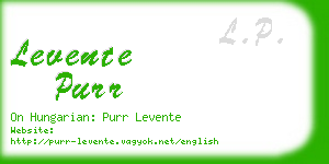 levente purr business card